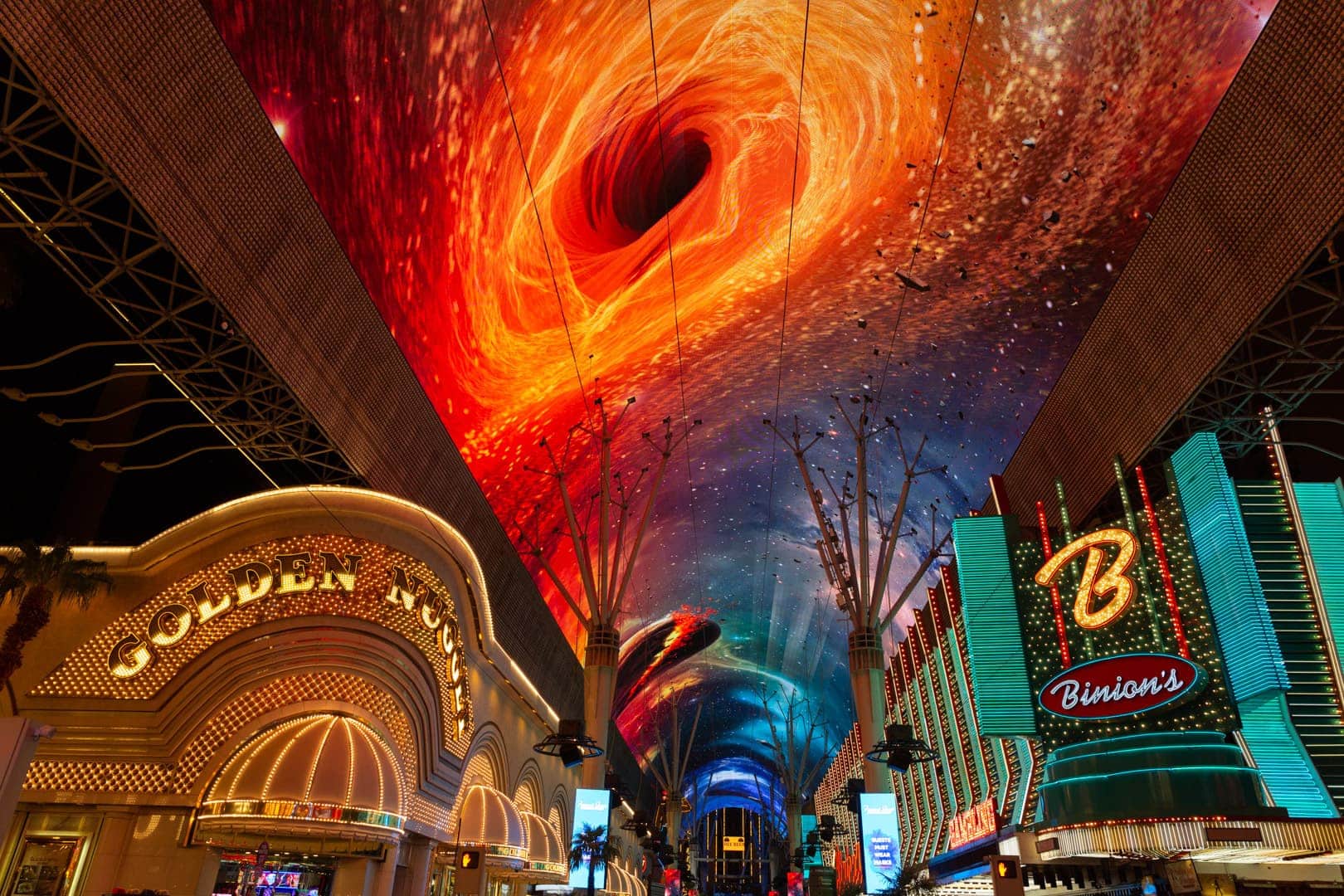 view of fremont street in las vegas