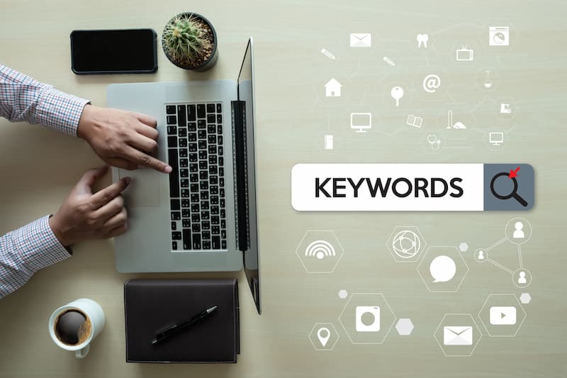 seo team optimizing keywords and terms for client