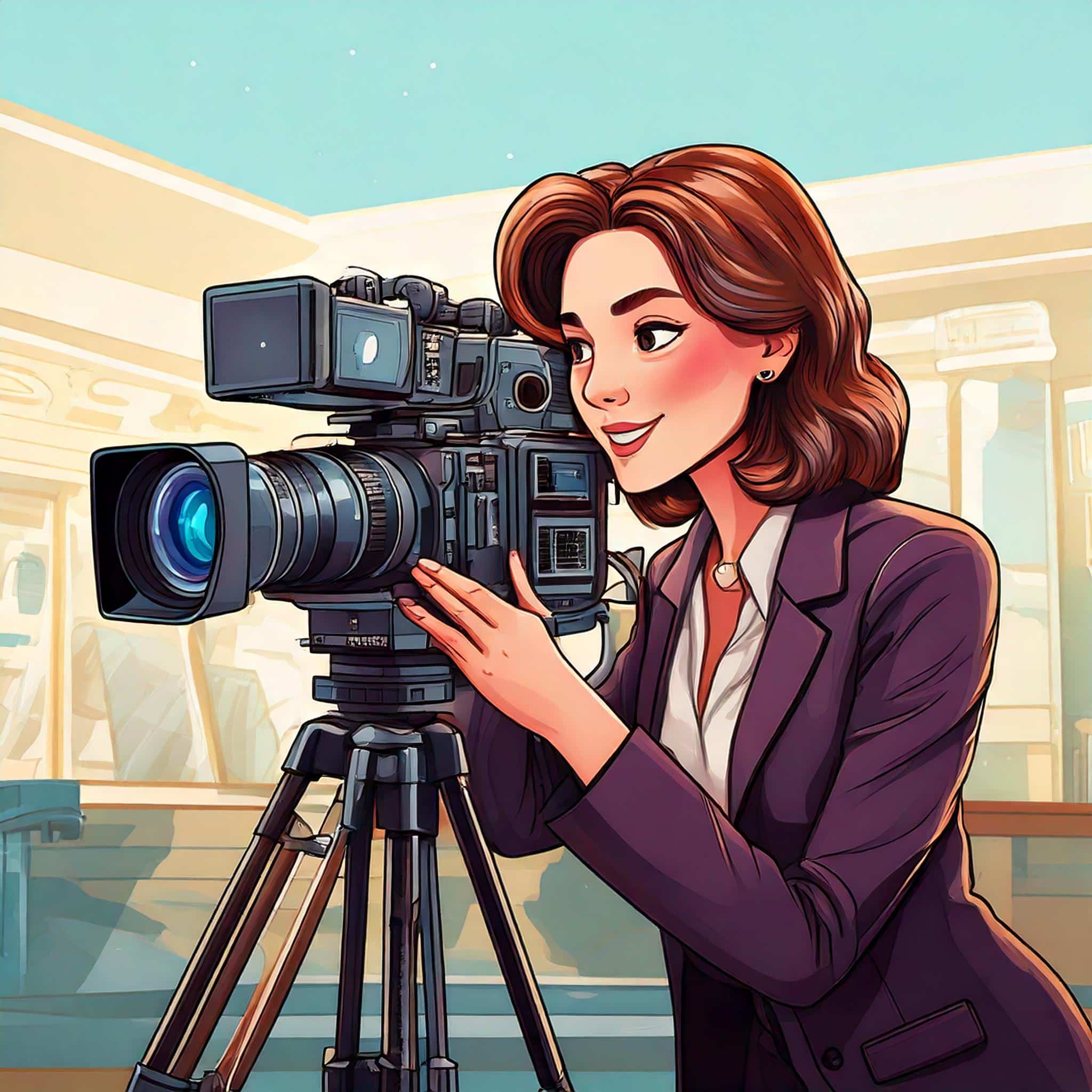 women getting video content for a tv ad