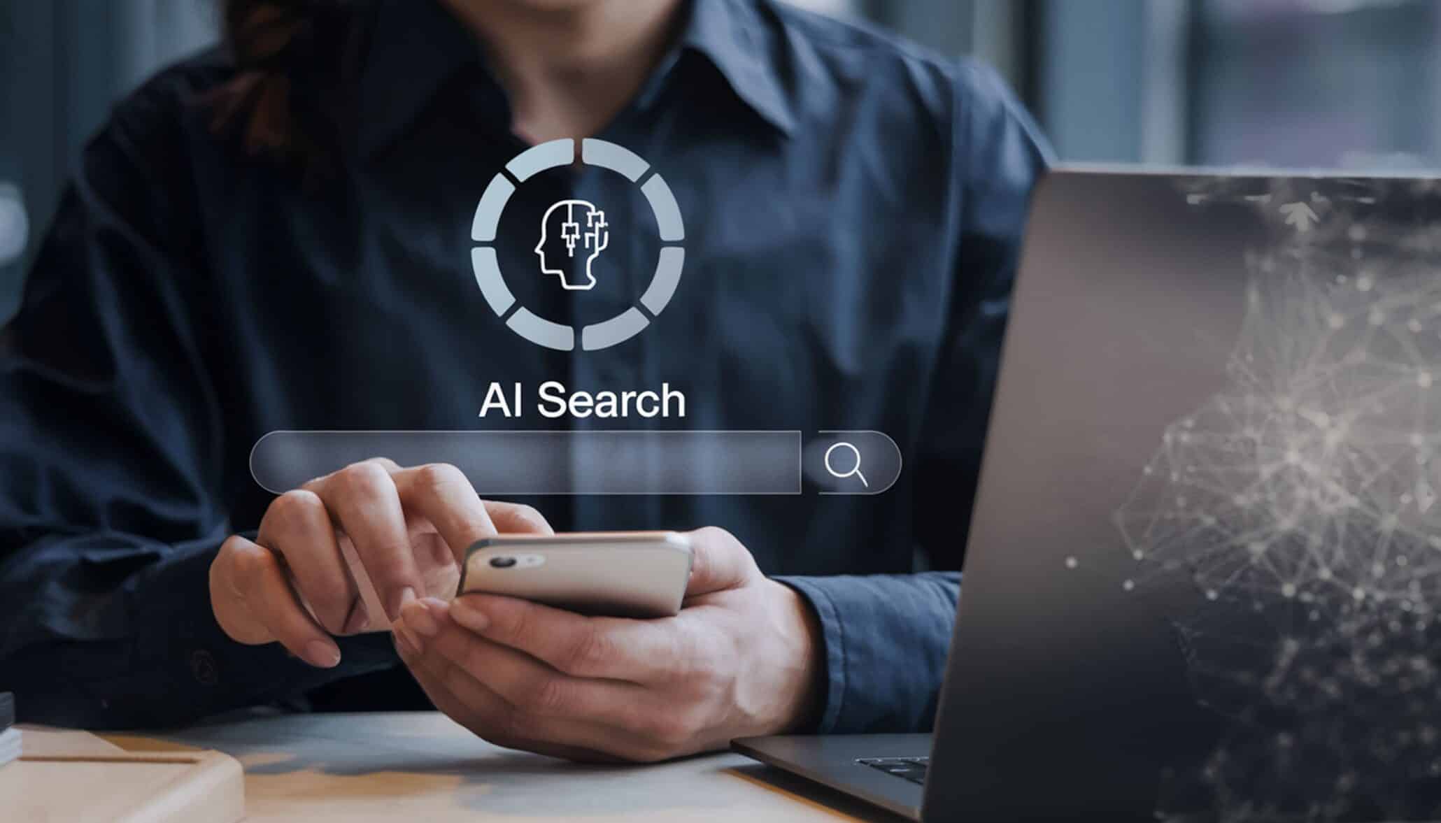 Illustration of Google AI Overviews SEO strategy showing AI-powered search optimization, content structuring, schema markup, and improved visibility in AI-generated search results.